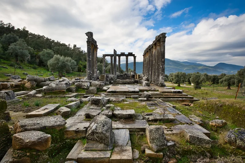 Euromus (Eurom) — le temple de Zeus Lepsinus près de Milas